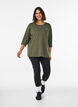 Haut de sport avec manches 3/4, Vert, Model image number 1