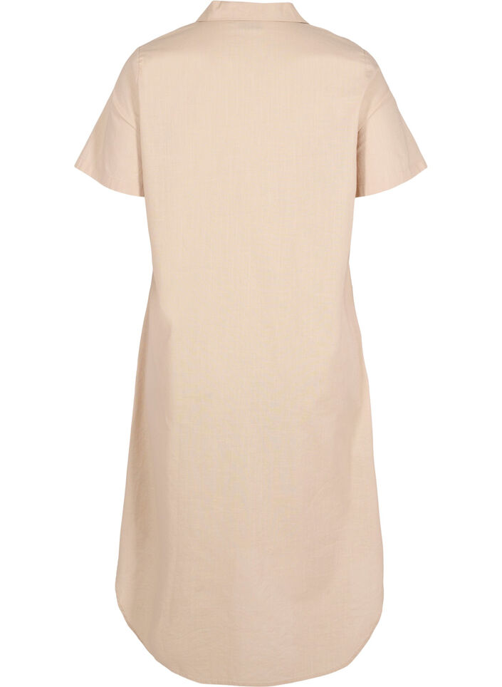 Chemise en coton à manches courtes, Humus, Packshot image number 1