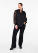 Gemusterte Chiffonbluse mit Schleifen, Black, Model image number 2