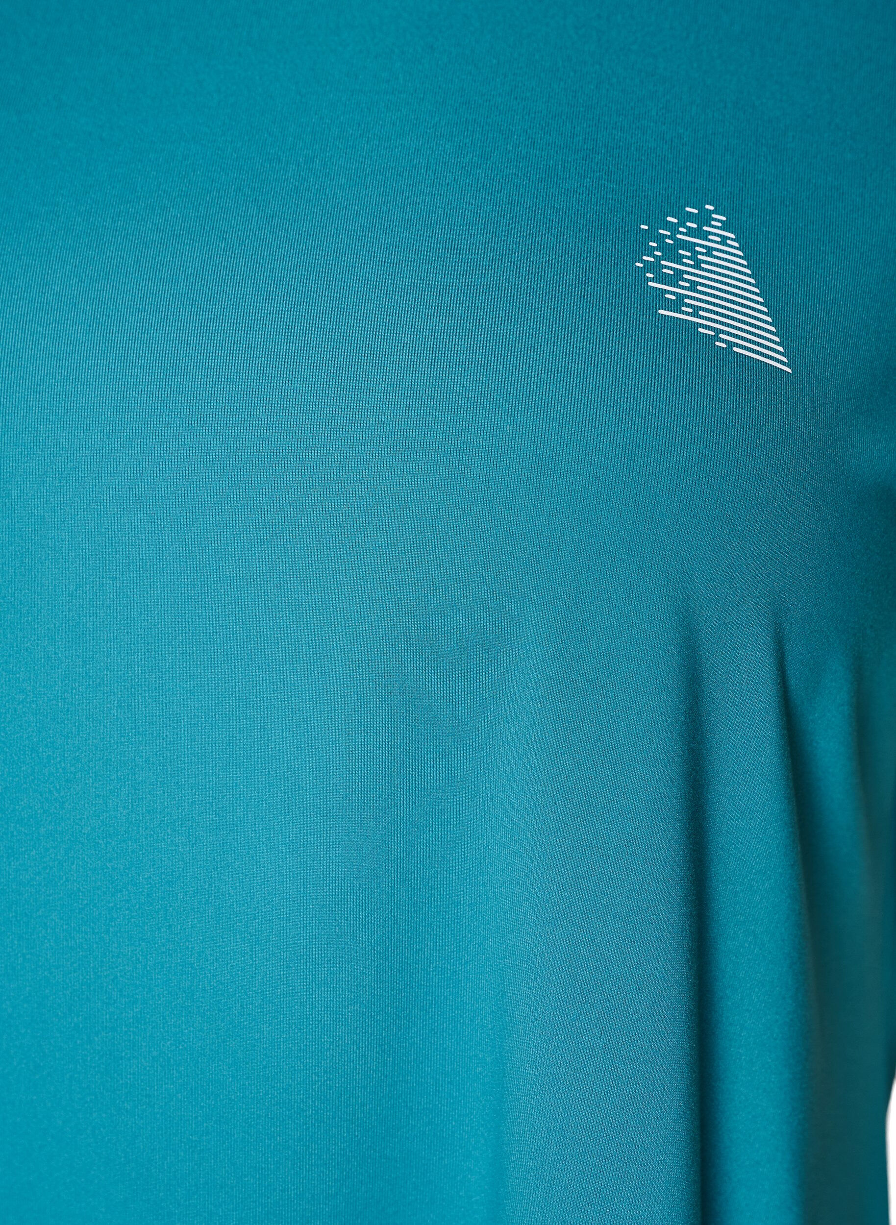 ZizziT-shirt de sport couleur unie, Bleu p&eacute;trole, Packshot image number 2