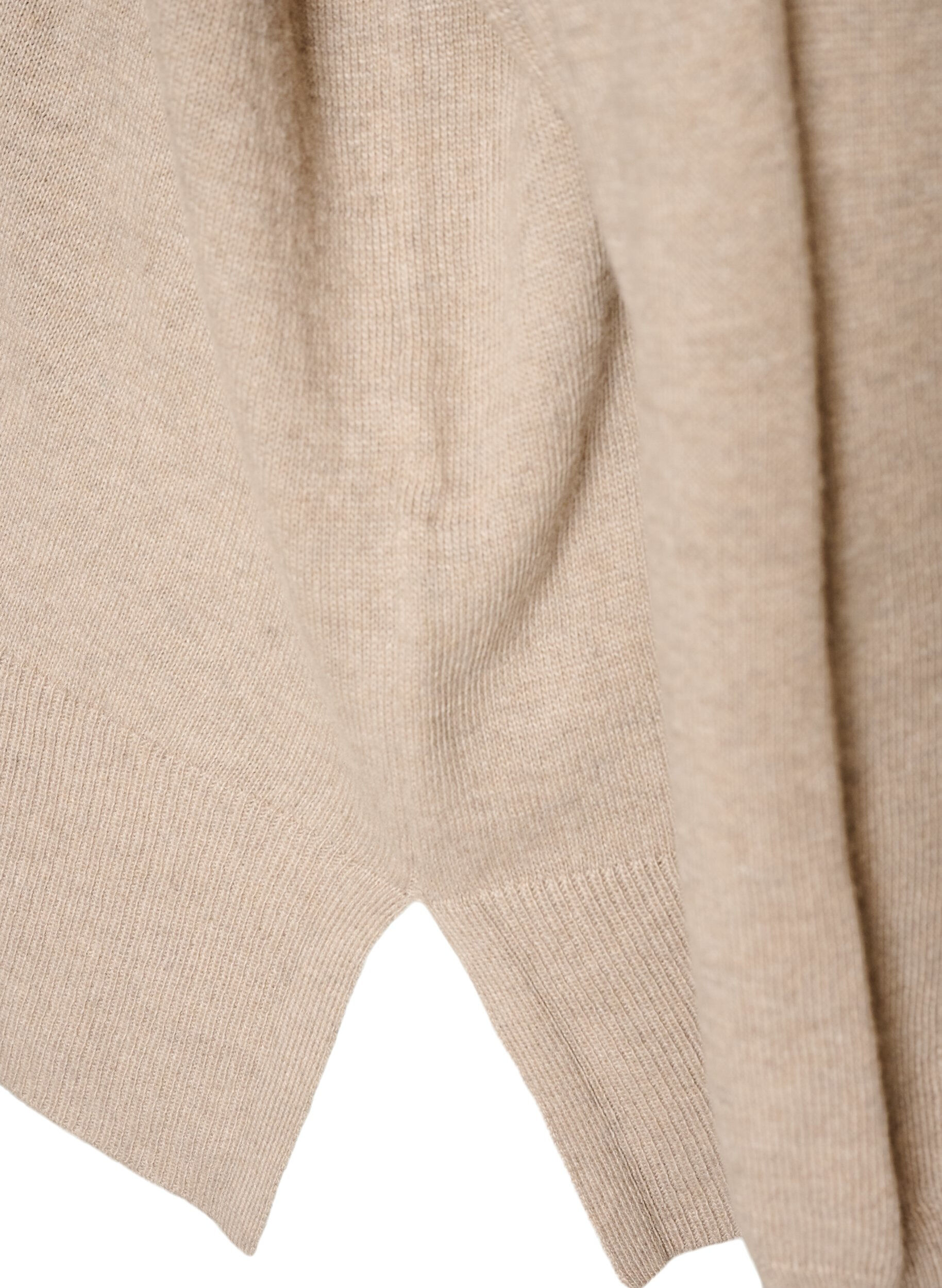 ZizziPull &agrave; col roul&eacute; &agrave; coupe ample, Beige, Packshot image number 3