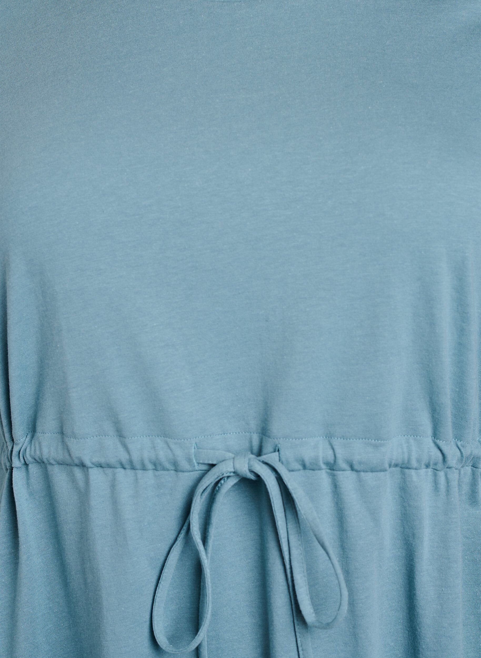 Zizzi FLASH - Robe t-shirt courte avec ceinture &agrave; nouer, Bleu, Packshot image number 2