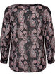 Chemise col V et imprimé, Black/Beige Paisley, Packshot image number 1