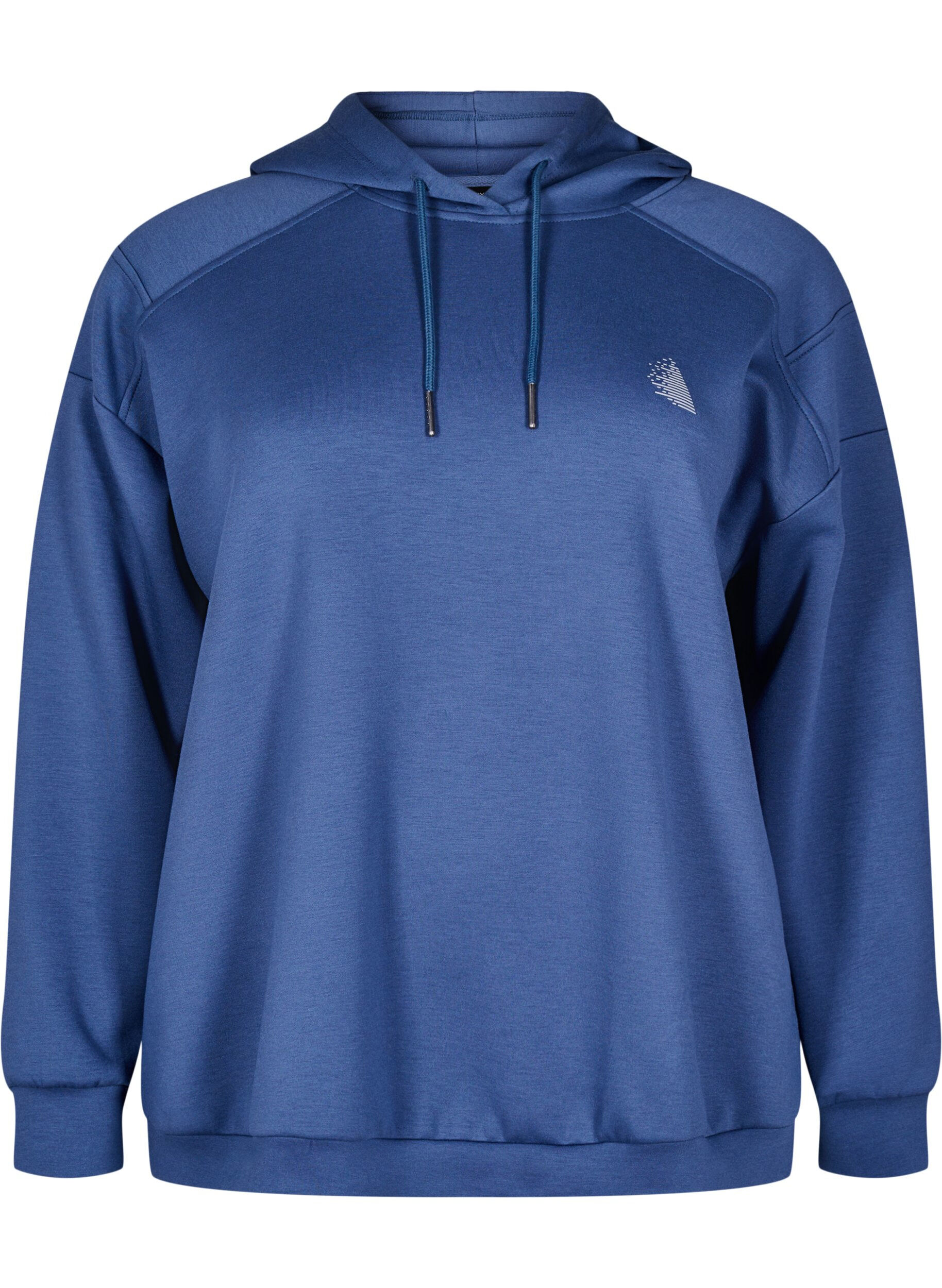 Zizzi Sportlicher Hoodie, Vintage Indigo, Packshot image number 0