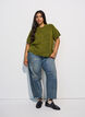 Strickjacke mit kurzen &Auml;rmeln, Gr&uuml;n, Model image number 1