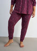 Bas de pyjama imprim&eacute;, Bordeaux fonc&eacute;, Model image number 2