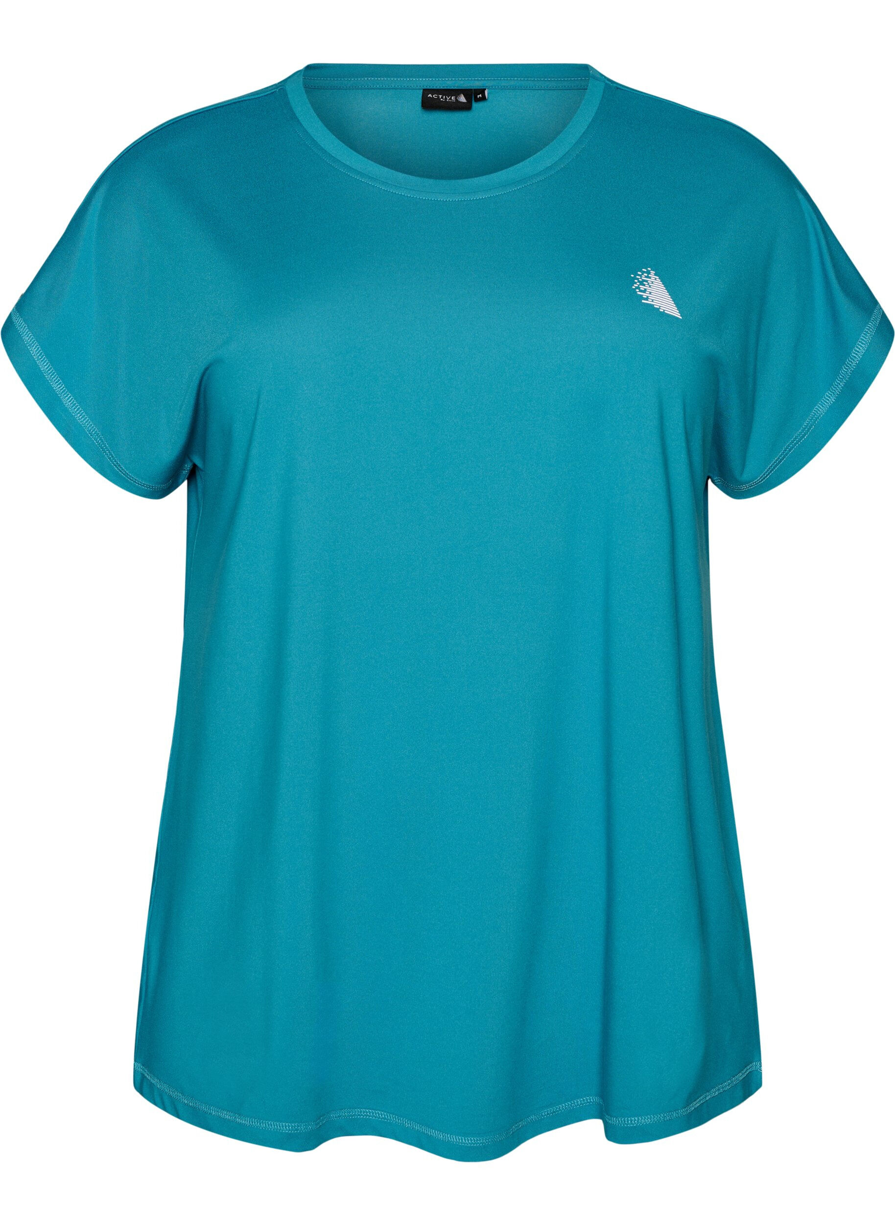 ZizziT-shirt de sport couleur unie, Bleu p&eacute;trole, Packshot image number 0