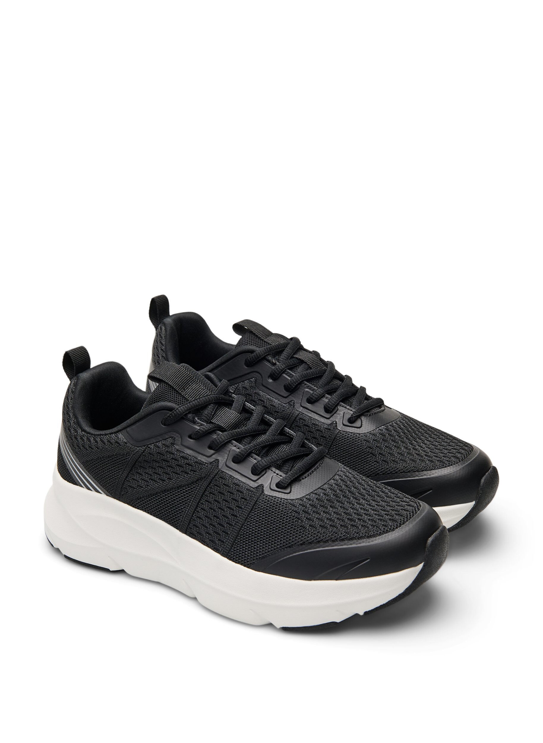Zizzi Extra-Weite - Komfort-Sneakers mit sto&szlig;d&auml;mpfender Sohle, Schwarz, Packshot image number 1