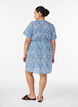 Kurzes Kleid aus Baumwolle mit Blumenprint, Blau, Model image number 2