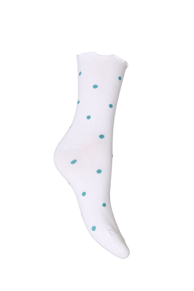 Socken aus Baumwolle mit Mustern, Wei&szlig;, Packshot image number 1