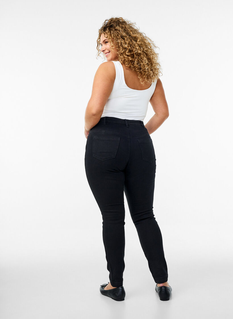 Jeggings aus Baumwollmischung, Schwarz, Model image number 1