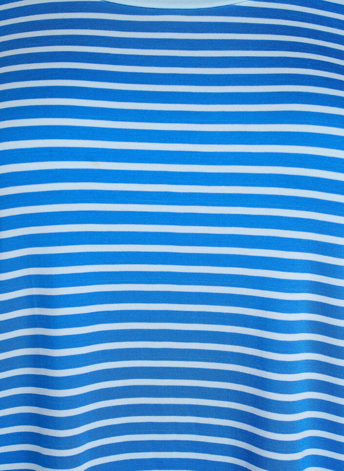 T-shirt en TENCEL&trade; Lyocell &agrave; rayures, Bleu, Packshot image number 2