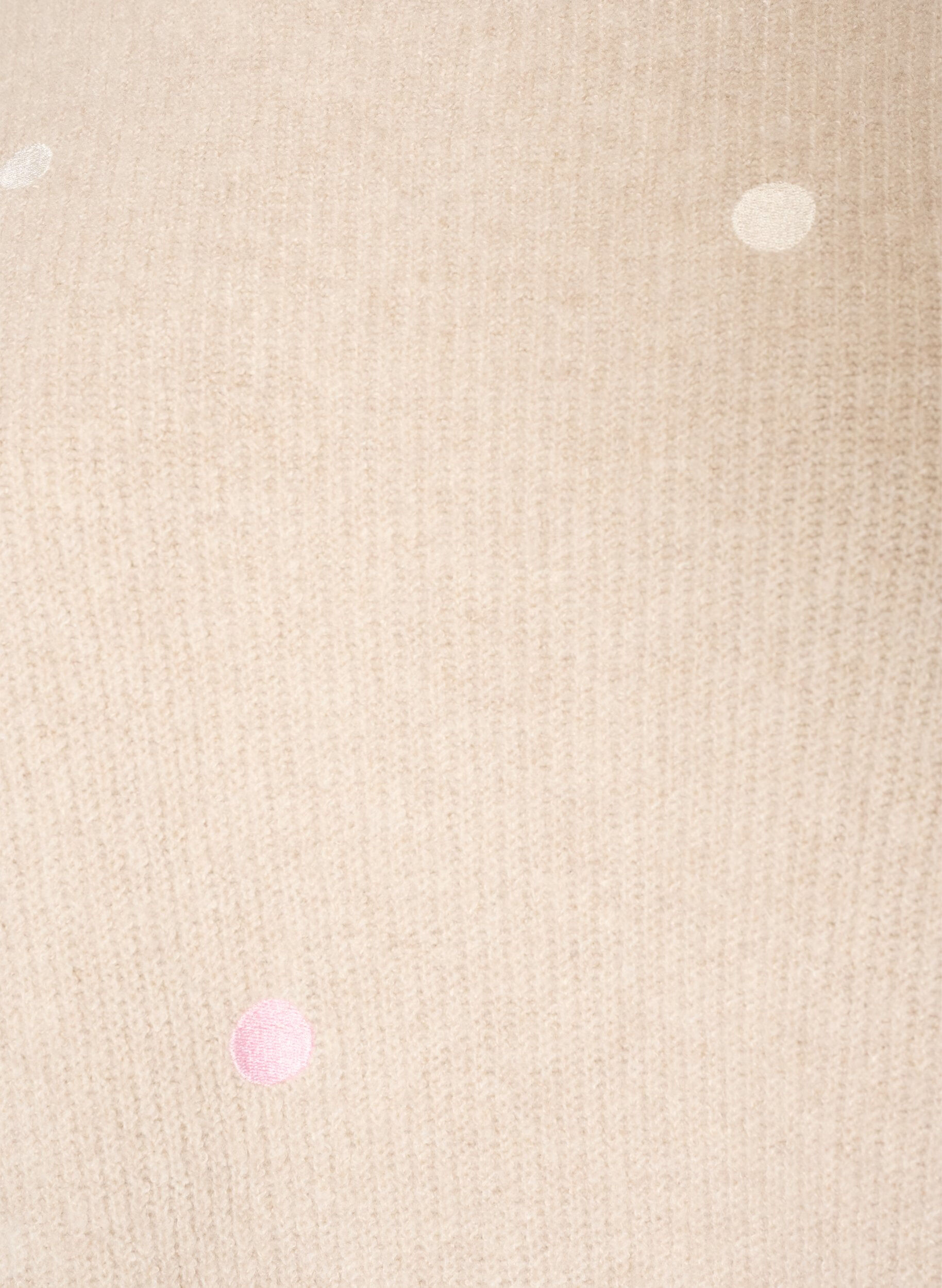 ZizziBlouse en maille avec de petits motifs brod&eacute;s, Beige, Packshot image number 2