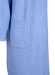 Long cardigan tricoté avec poches, Cornflower Blue Mel., Packshot image number 3