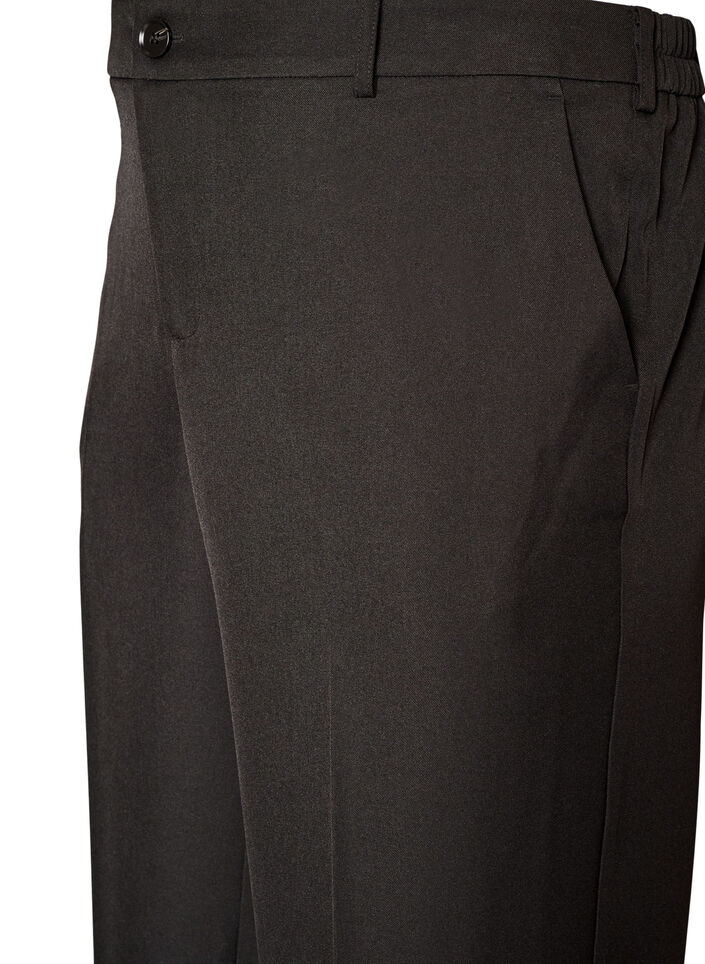 Hoch taillierte Hose mit geraden Beinen, Schwarz, Packshot image number 2