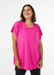 T-shirt de sport couleur unie, Rose, Model image number 0