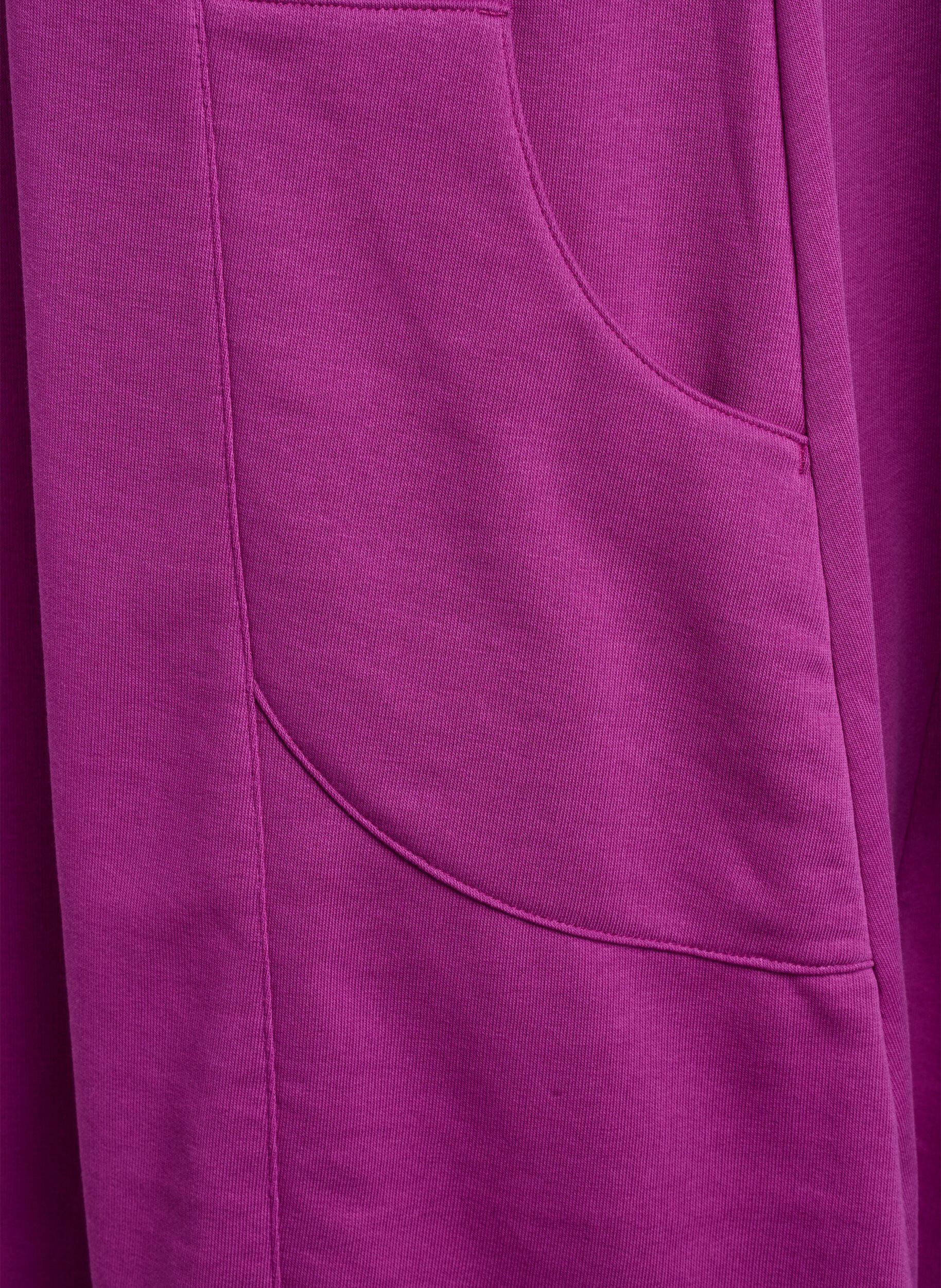 Zizzi Robe en jersey &agrave; manches courtes et poches, Violet, Packshot image number 3