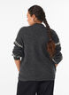 Pullover mit Ziernähten, Grau, Model image number 2