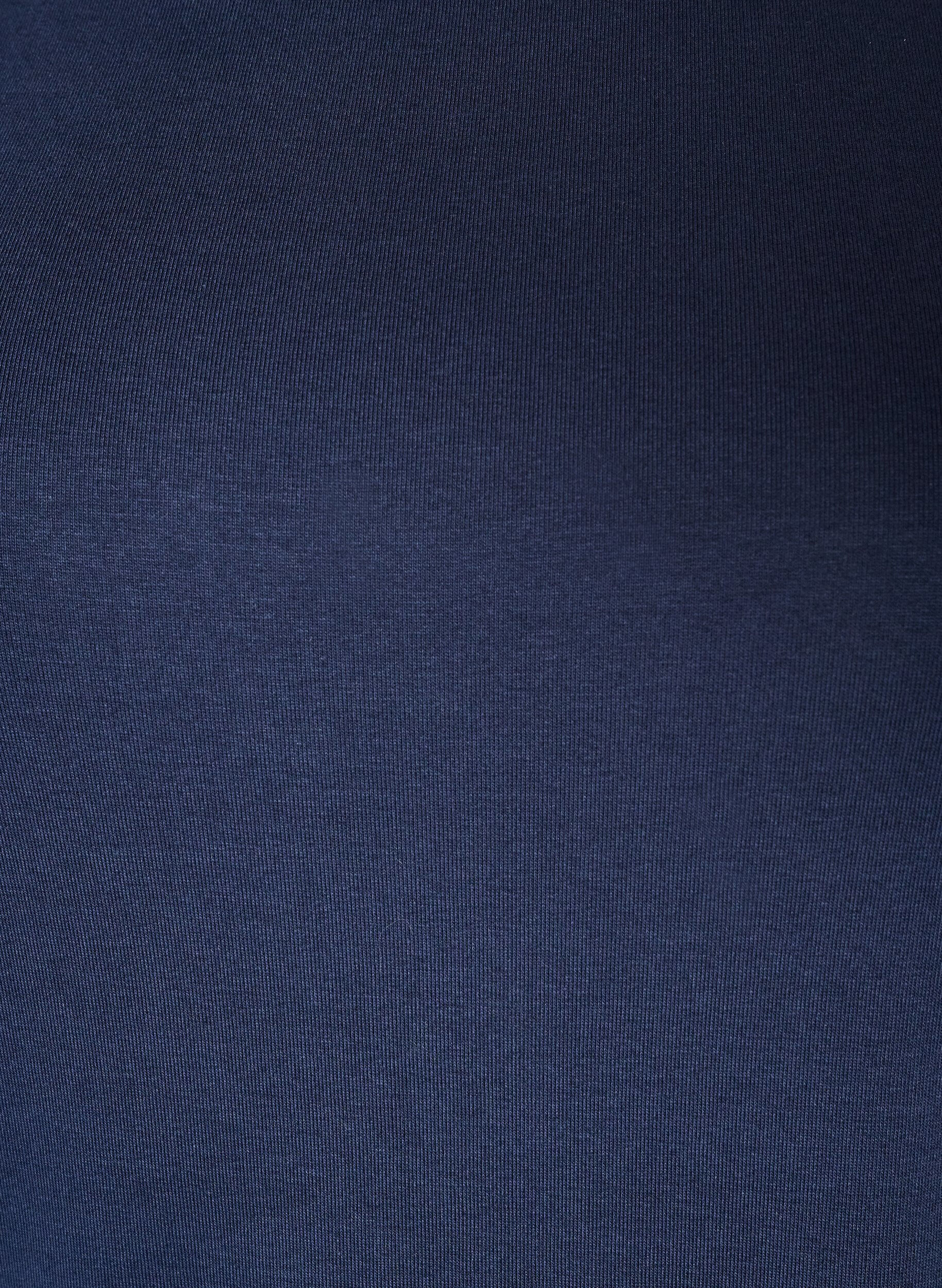 ZizziBasic-T-Shirt mit U-Boot-Ausschnitt und 3/4-&Auml;rmeln, Blau, Packshot image number 2