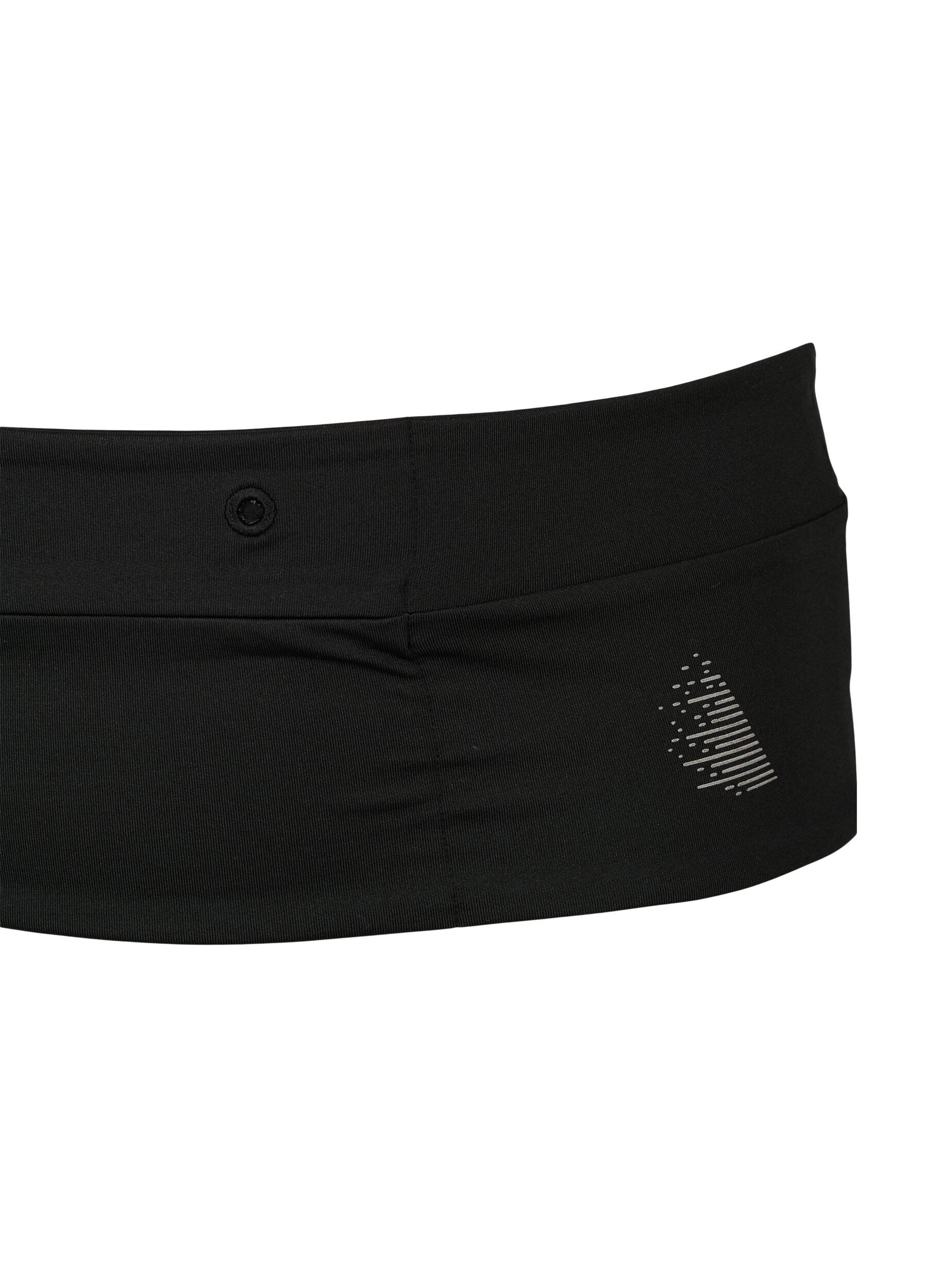 Zizzi Ceinture de course avec r&eacute;flecteur et poches, Black, Packshot image number 2