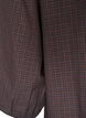 Blouse &agrave; carreaux avec col en V et manches 3/4, Marron, Packshot image number 3