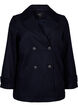 Manteau court en laine et avec poches, Dark Navy, Packshot image number 0