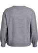 Strickbluse mit Knopfleiste, Grau, Packshot image number 1