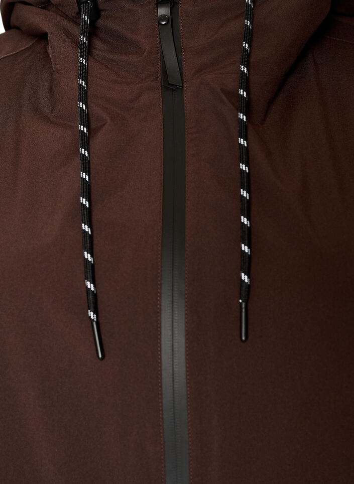 Imperm&eacute;able avec poches et capuche, Marron, Packshot image number 2