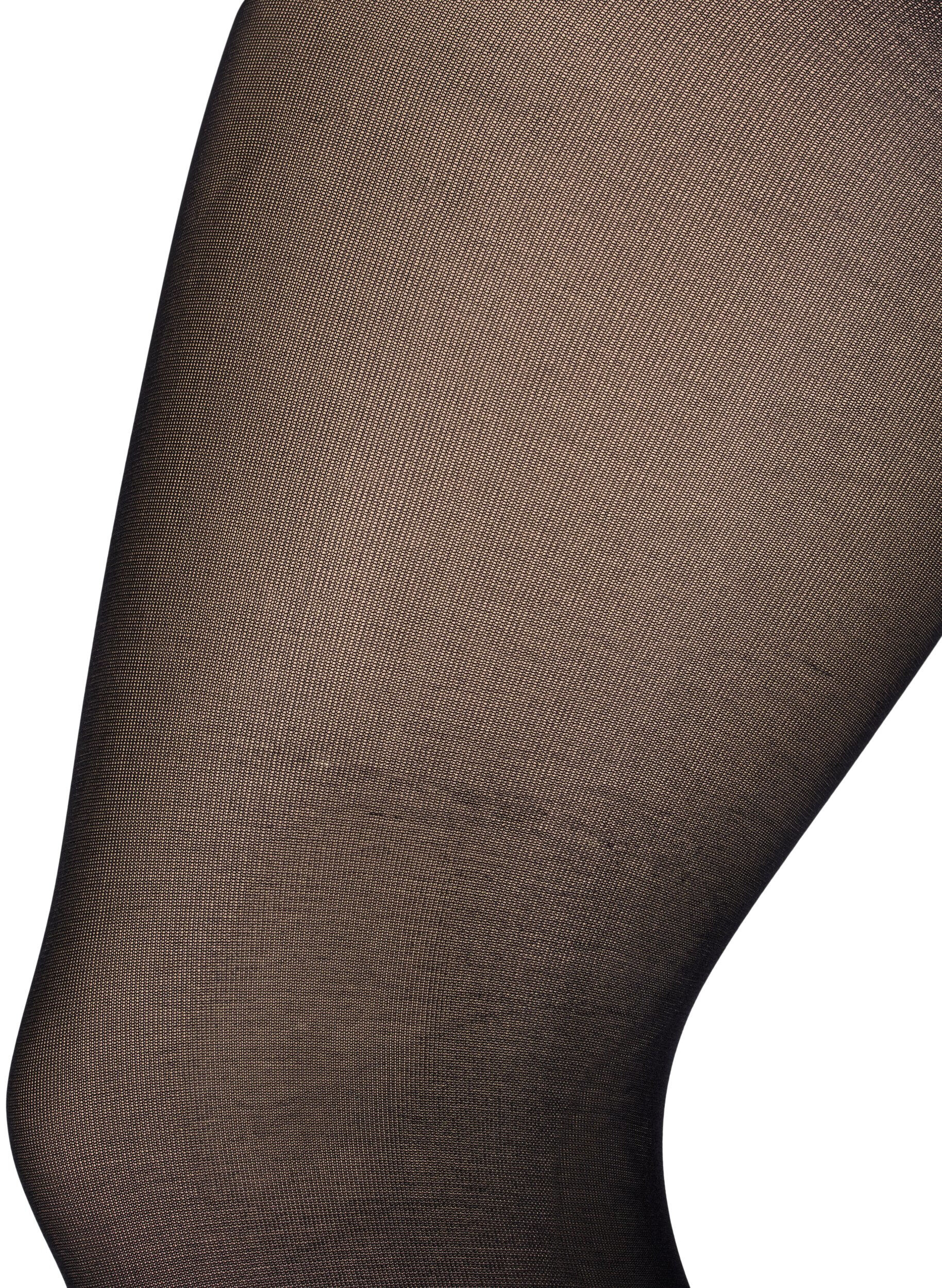 ZizziLot de 2 collants en 100 deniers, Noir, Packshot image number 4