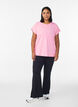 Einfarbiges Trainings-T-Shirt, Pink, Model image number 1