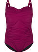 Maillot de bain drap&eacute; avec bonnets rembourr&eacute;s, Bordeaux, Packshot image number 0