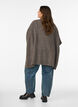 Cardigan ouvert sur le devant &agrave; manches larges, Marron, Model image number 2