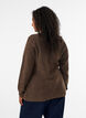 Cardigan en maille avec une fermeture asym&eacute;trique, Marron, Model image number 2