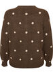 Cardigan &agrave; pois, Marron, Packshot image number 1