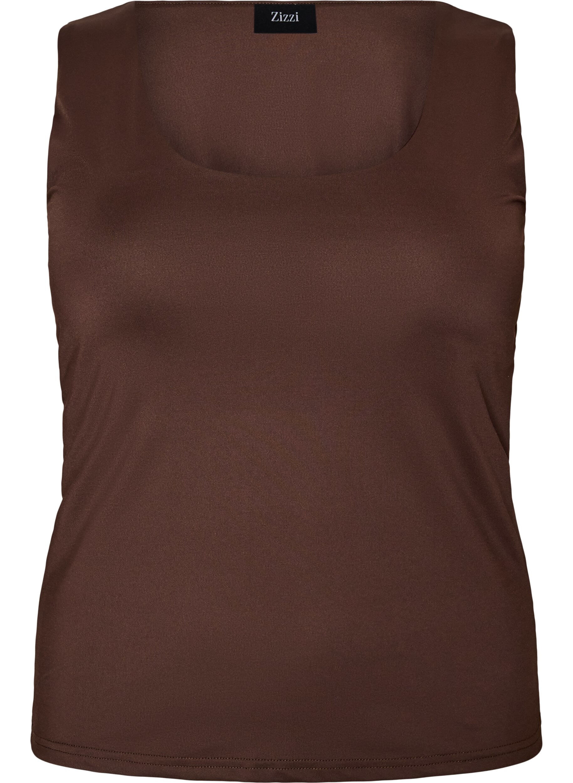Top Basic ajust&eacute; en tissu lisse
