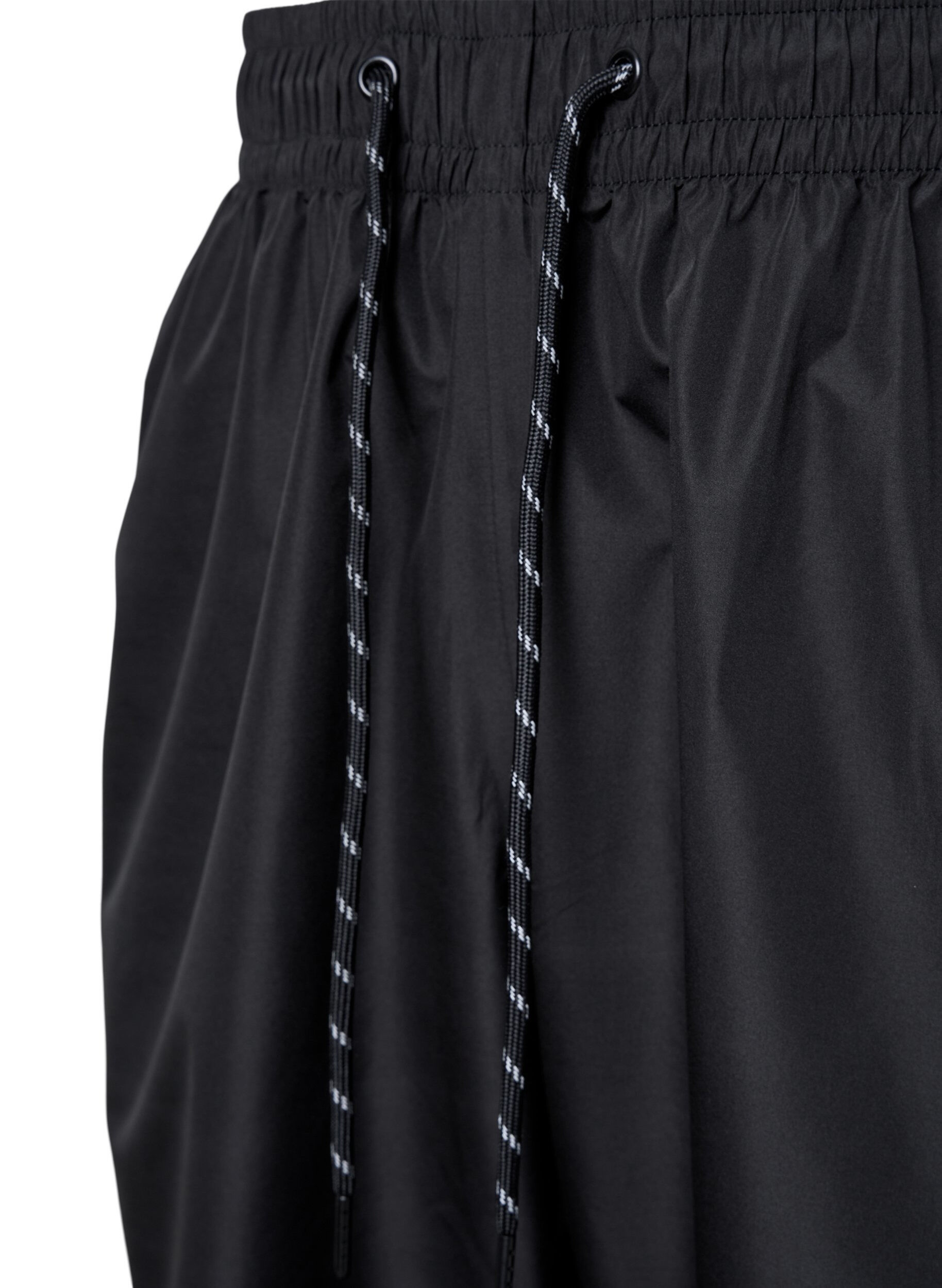 Zizzi Regenhose mit Gummizug und Kordelzug, Schwarz, Packshot image number 2