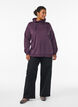 Sweatshirt mit Stehkragen und Taschen, Lila, Model image number 1