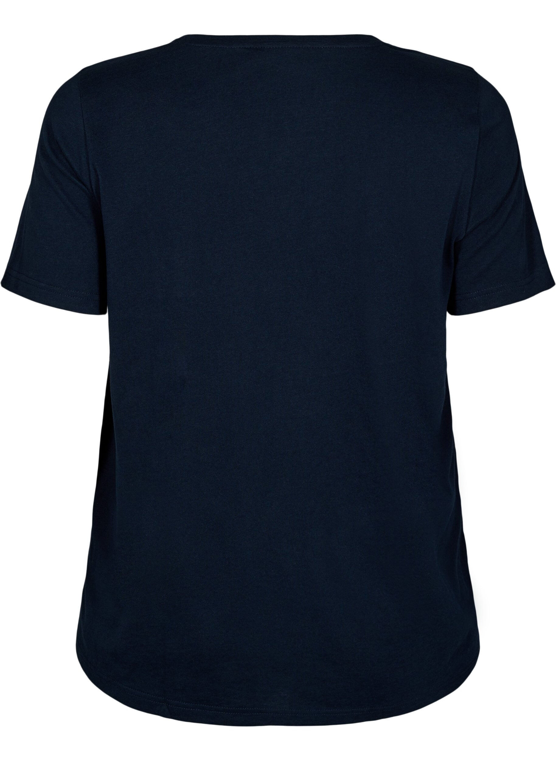 Zizzi FLASH - T-Shirt mit Print, Blau, Packshot image number 1