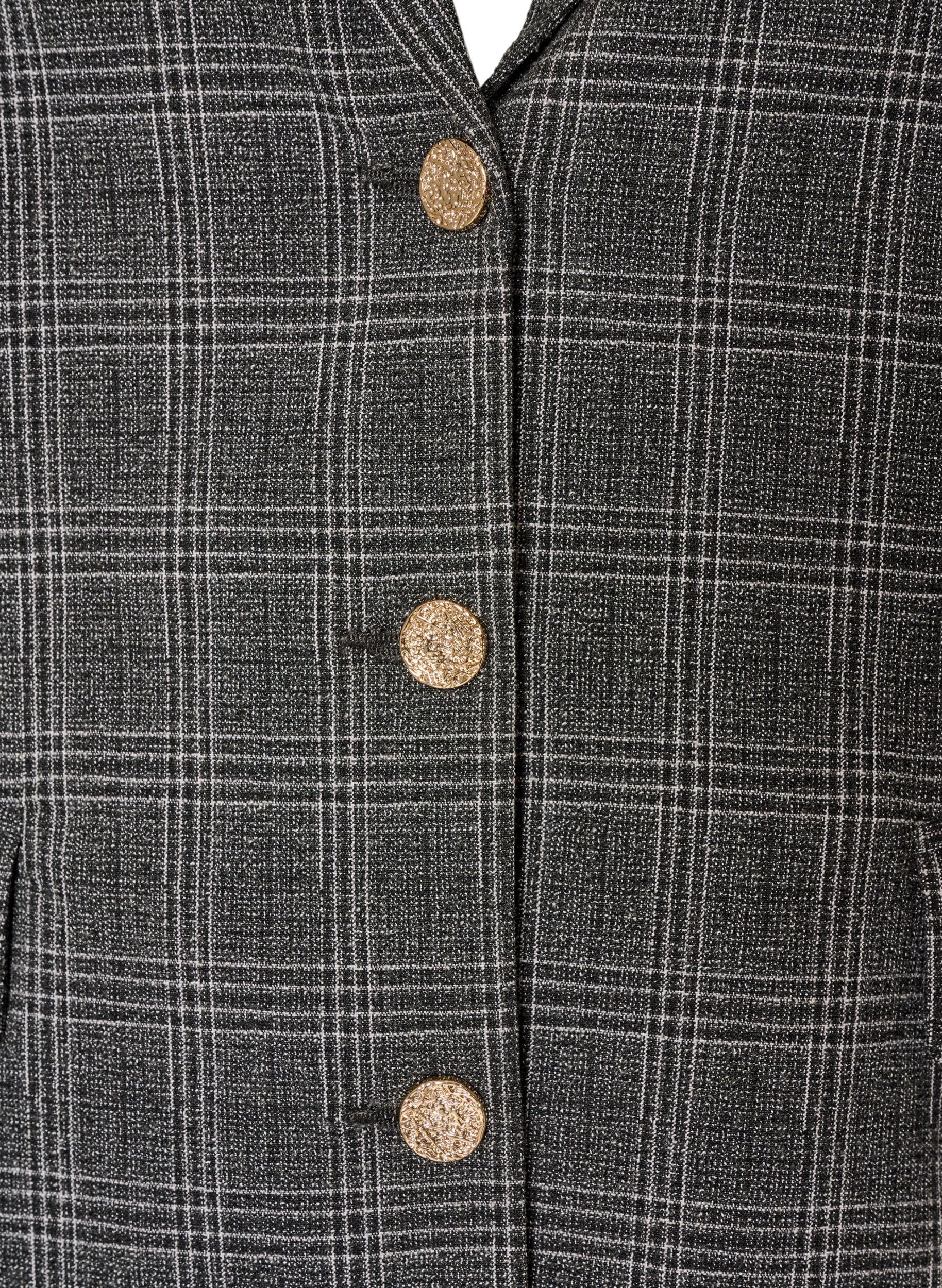 ZizziBlazer court &agrave; carreaux, Gris anthracite, Packshot image number 2