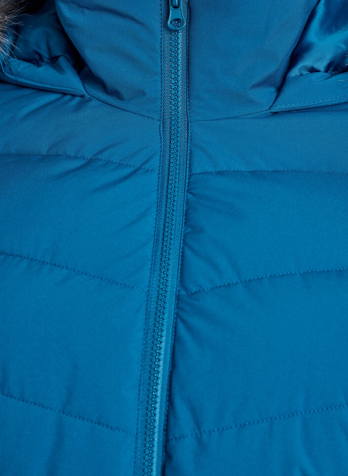 Veste courte &agrave; capuche, Bleu p&eacute;trole, Packshot image number 2