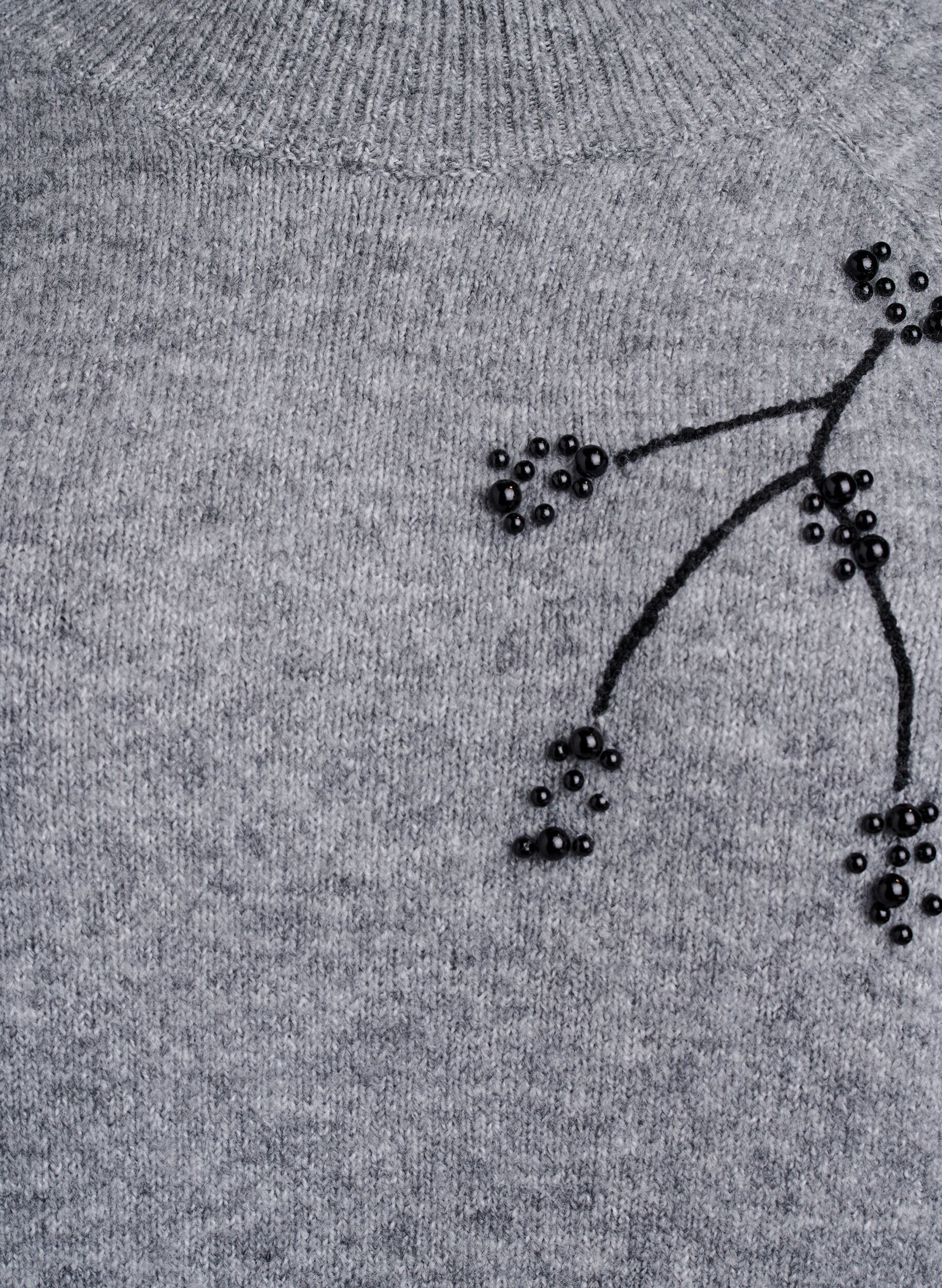 ZizziPull brod&eacute; de perles, Gris, Packshot image number 2