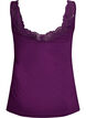 Top en viscose avec bord en dentelle, Violet, Packshot image number 1