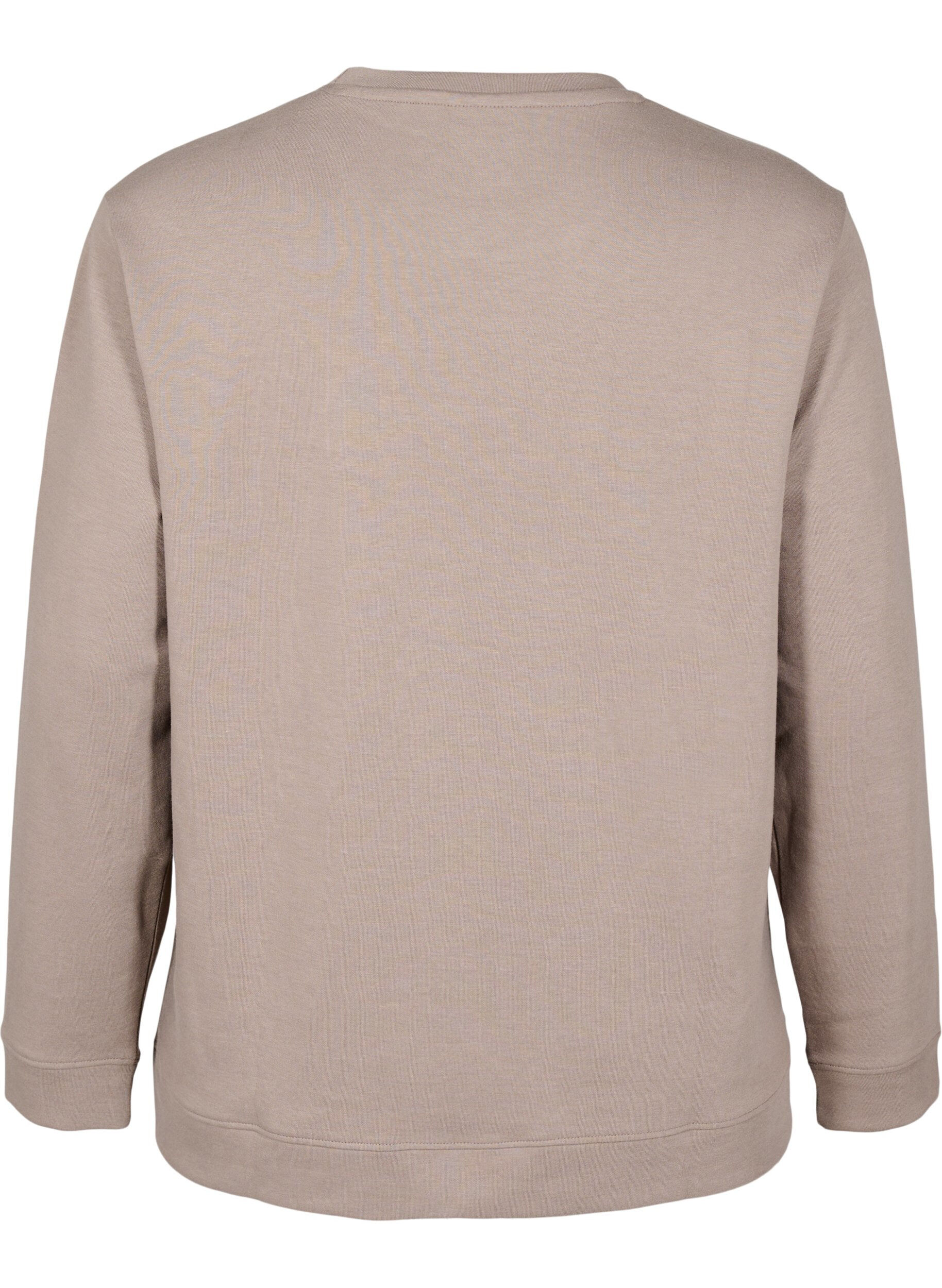 Zizzi FLASH - Sweat-shirt &agrave; col ras du cou, Beige, Packshot image number 1