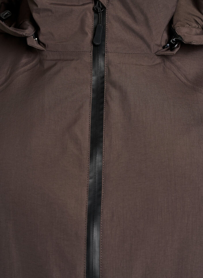 Veste d'hiver imperm&eacute;able avec capuche amovible, Marron, Packshot image number 2