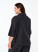 Lockere Bluse mit Kragen und 1/2 Ärmeln, Schwarz, Model image number 2