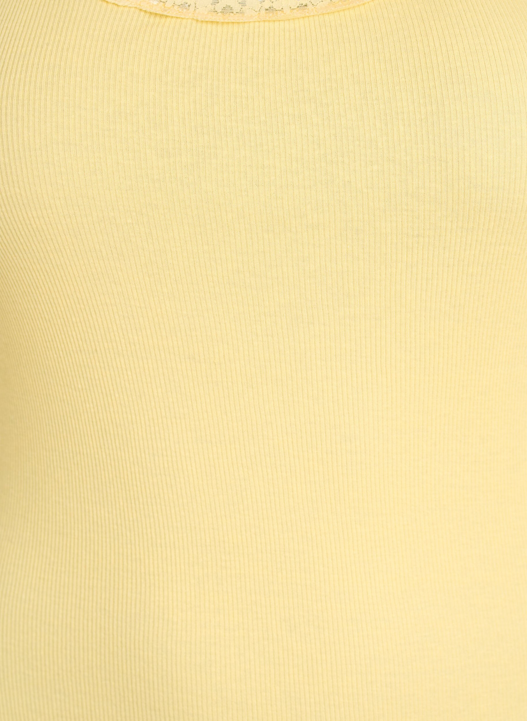 ZizziTop mit Spitzen, Gelb, Packshot image number 2