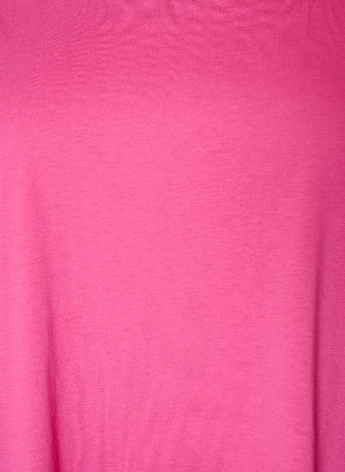 Kurz&auml;rmeliges T-Shirt aus einer Baumwollmischung, Pink, Packshot image number 2