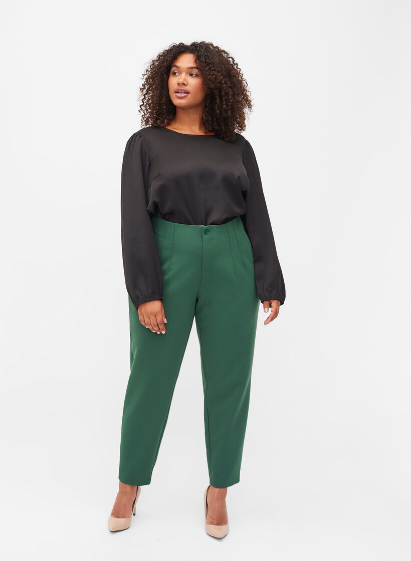 Pantalon classique taille haute, Formal Garden, Model image number 0