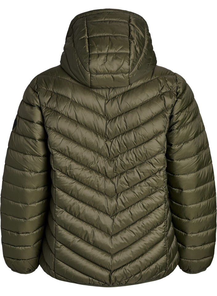 Veste l&eacute;g&egrave;re &agrave; capuche, Vert fonc&eacute;, Packshot image number 1