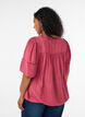 Bluse aus Viskose mit Biesen und Ballon&auml;rmeln, Rot, Model image number 2
